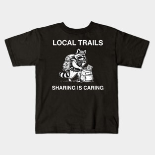 Explore Together Local Trails raccon Kids T-Shirt